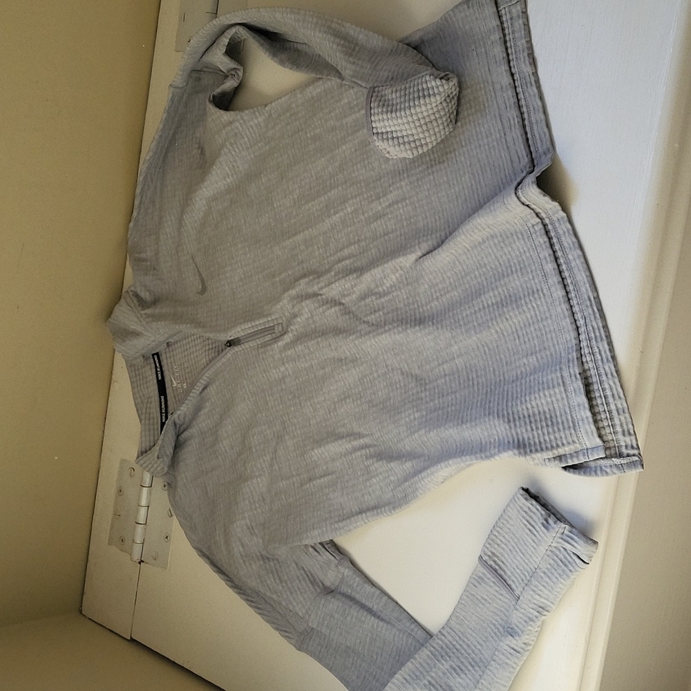Nike running pullover M women's with thumb holes Grey